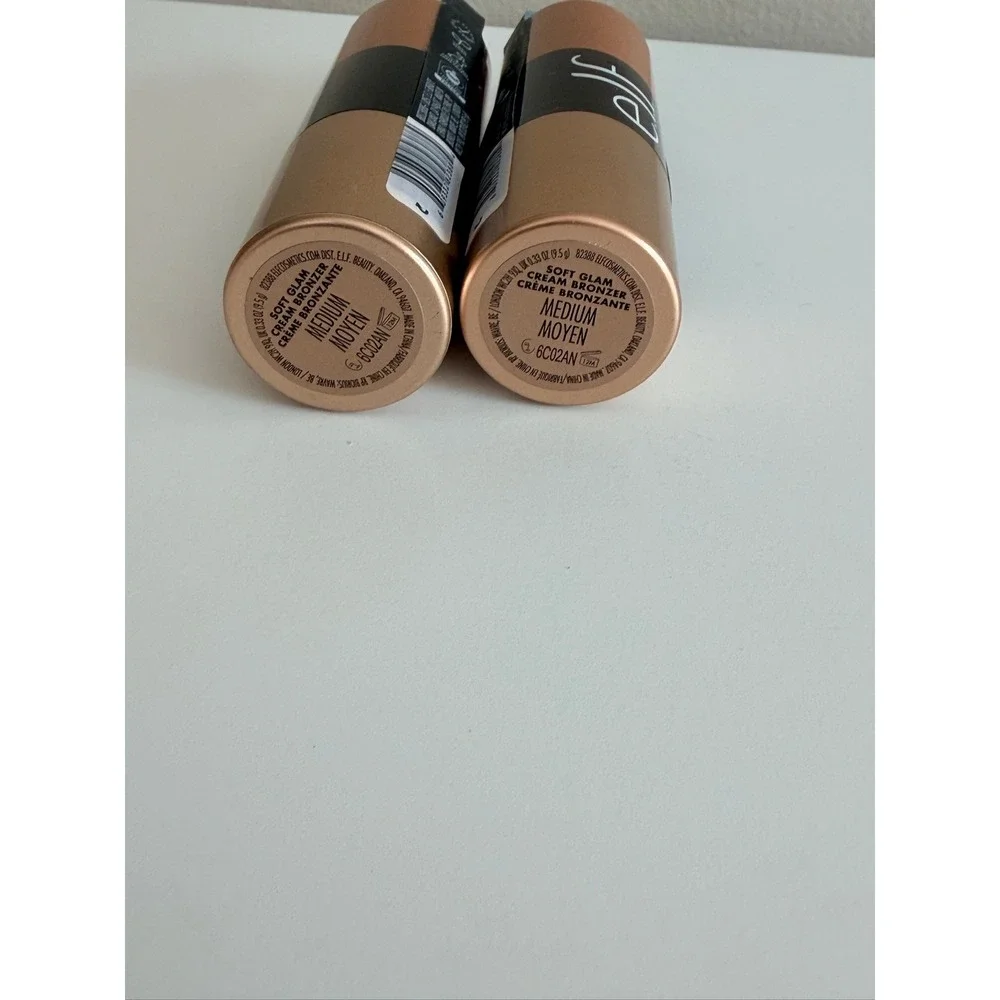 e.l.f. Soft Glam Cream Bronzer Stick Womens 0.33oz Medium Lot of 2 NWT